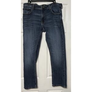 Smog Original Men's Blue‎ Denim Stretch Jeans Straight Leg Med Wash 36x32